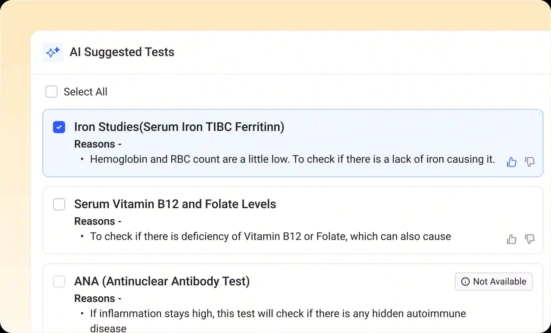 AI Test Suggestion