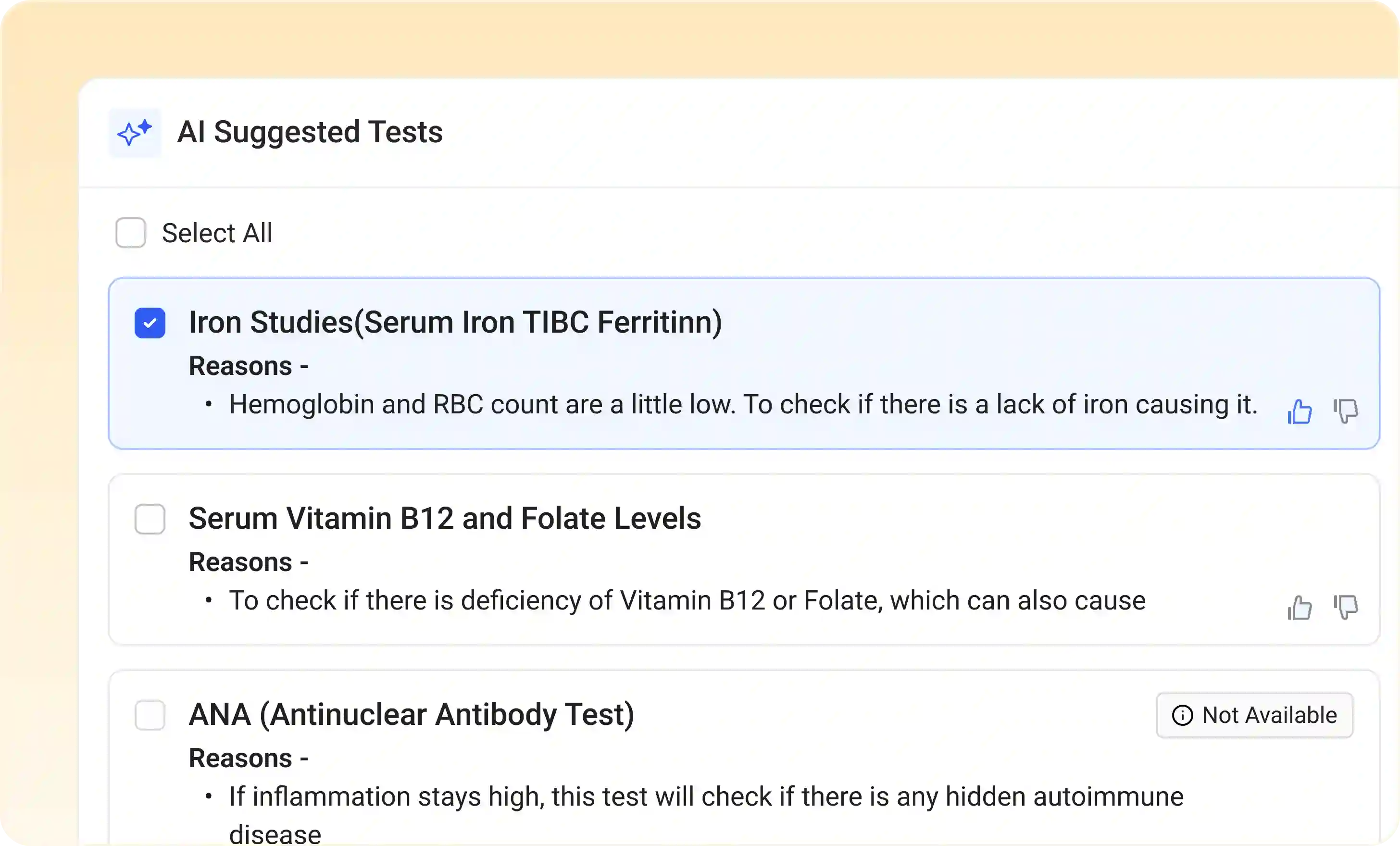 AI Test Suggestion