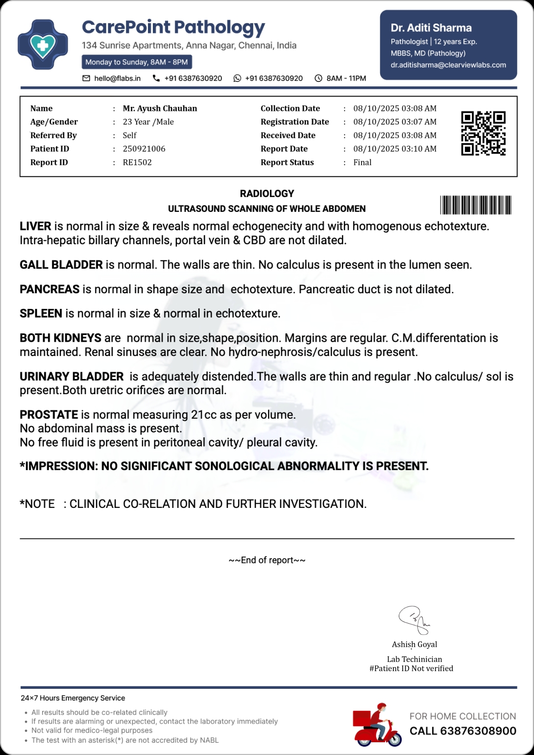 Pathplogy Report
