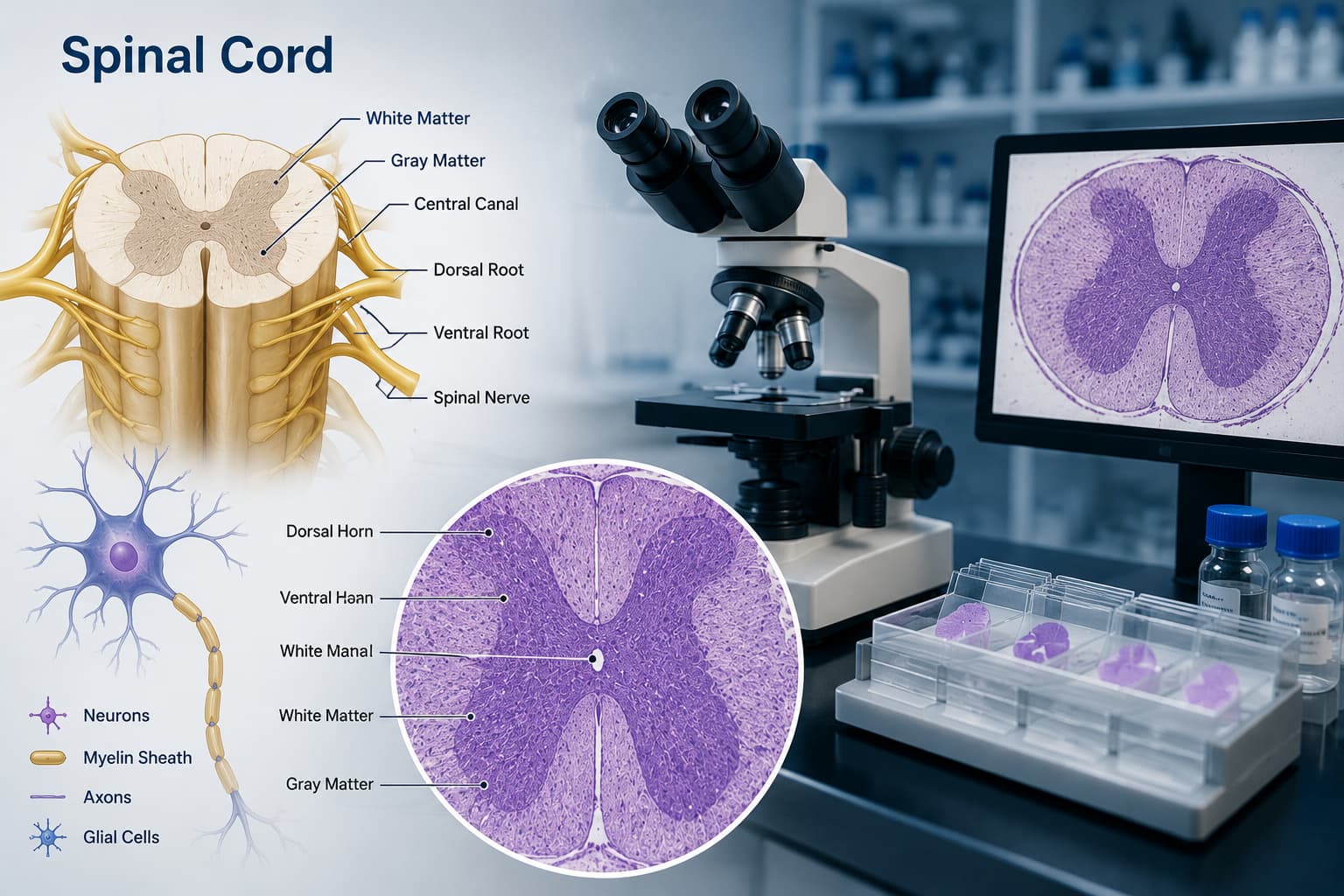 Spinal Cord Histology: A Look Into Nervous System Anatomy