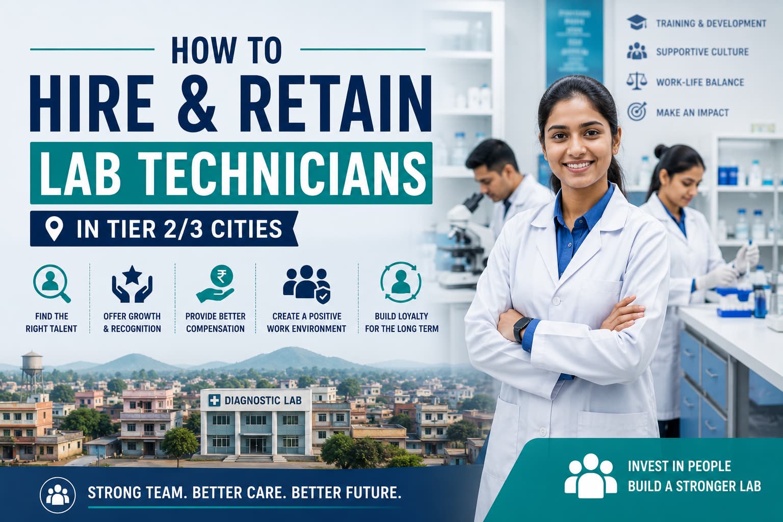 How to Hire & Retain Lab Technicians in Tier 2/3 Cities