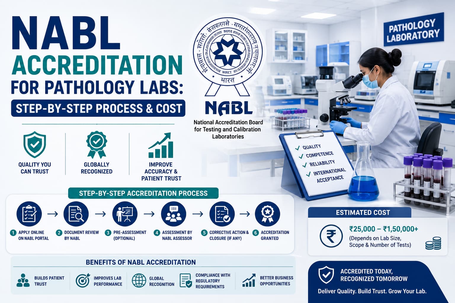 NABL Accreditation for Pathology Labs: Step-by-Step Process & Cost