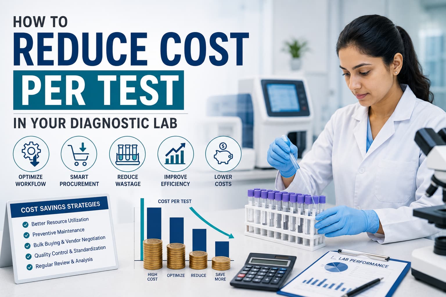 How to Reduce Cost Per Test in Your Diagnostic Lab