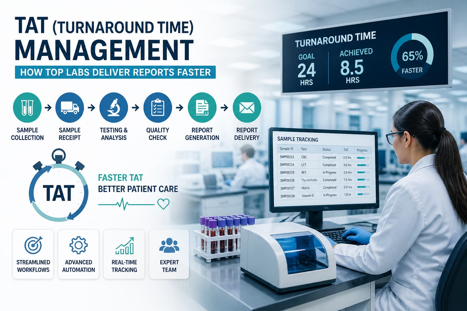 TAT (Turnaround Time) Management: How Top Labs Deliver Reports Faster